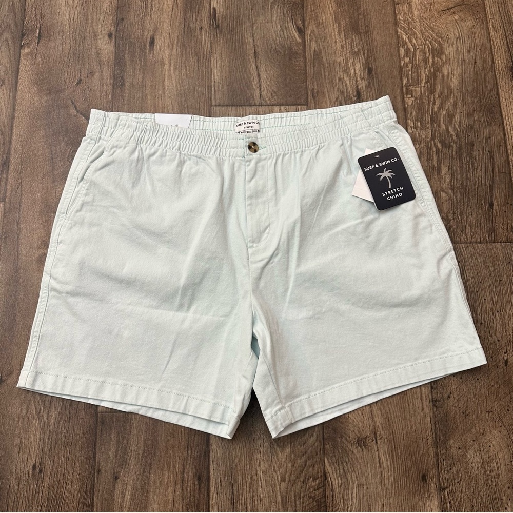 Surf & Swim Co Stretch Chino Shorts Size XXL Powder Blue